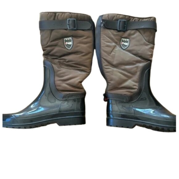Pajar Rosemount brown tall rain boots Sz 39 / 8 - Picture 1 of 9